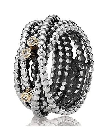 Anello Pandora Glamour Fascia Oro Diamanti