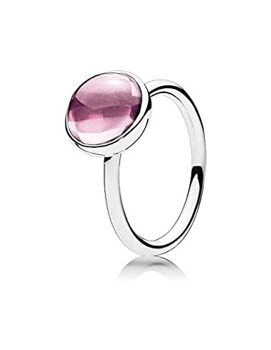 Anello Pandora Goccia Poetica Rosa Grande