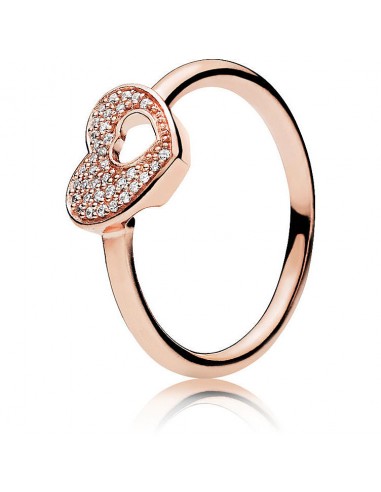 Anello Pandora Cuore Open Rose Pave