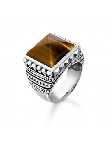 Anello Thomas Sabo Skull Brown