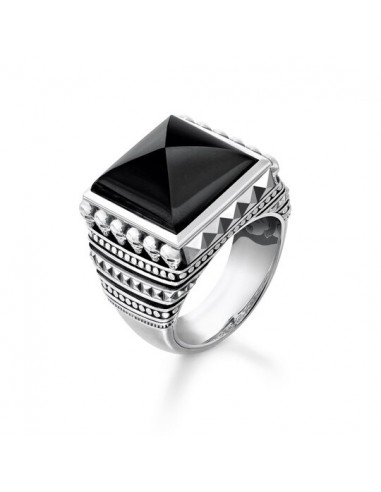 Anello Thomas Sabo Skull Black