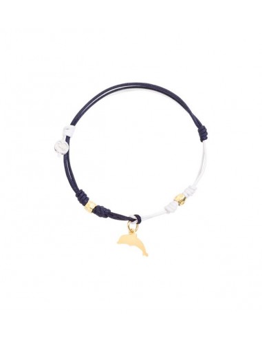 DODO BRACCIALE CORDINO BICOLORE DELFINO