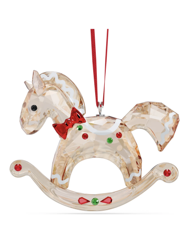 Swarovski Decorazione Holiday Cheers Decorazione Cavallo a Dondolo di Pan di Zenzero 2022